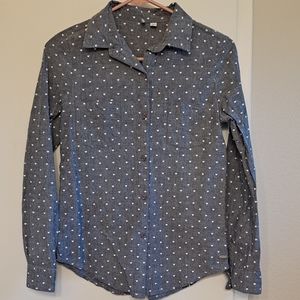 Rip Curl Blue Button Down Shirt XS
